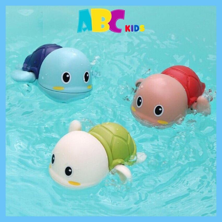 Rùa bơi trong nước, đồ chơi cho bé vặn cót thả bồn tắm nhựa abs an toàn cho bé - ABCKIDS