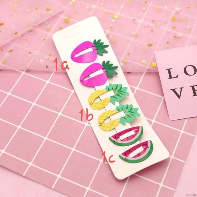 Kẹp tóc Trái cây Trendy Hàn Quốc