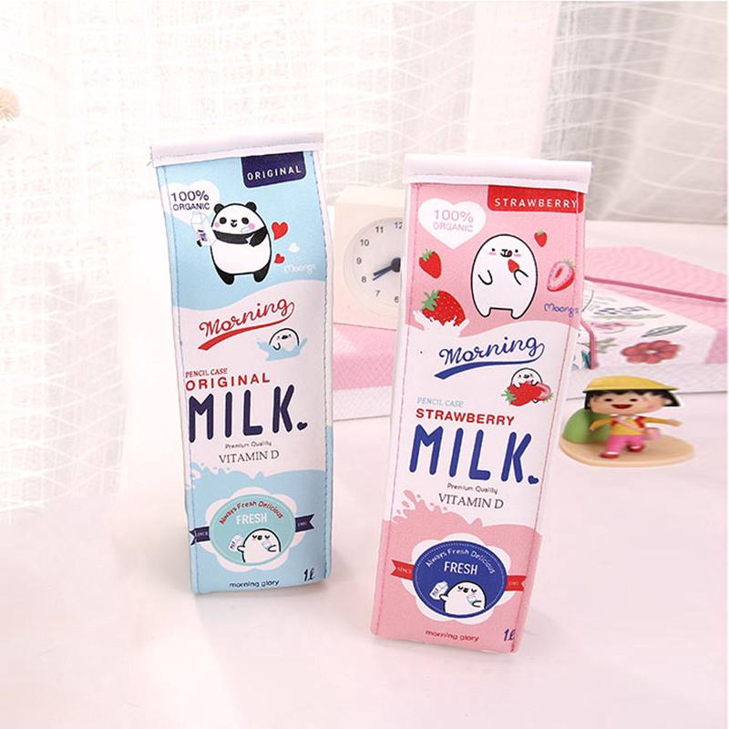 Bóp đựng bút hình bình sữa mini
