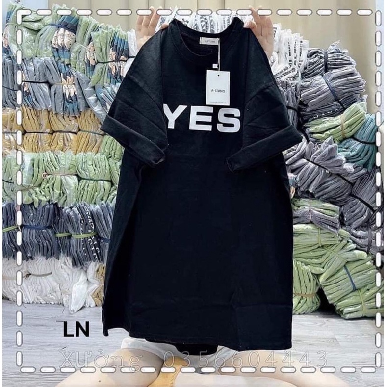 Áo phông YES NO in hai mặt LN11