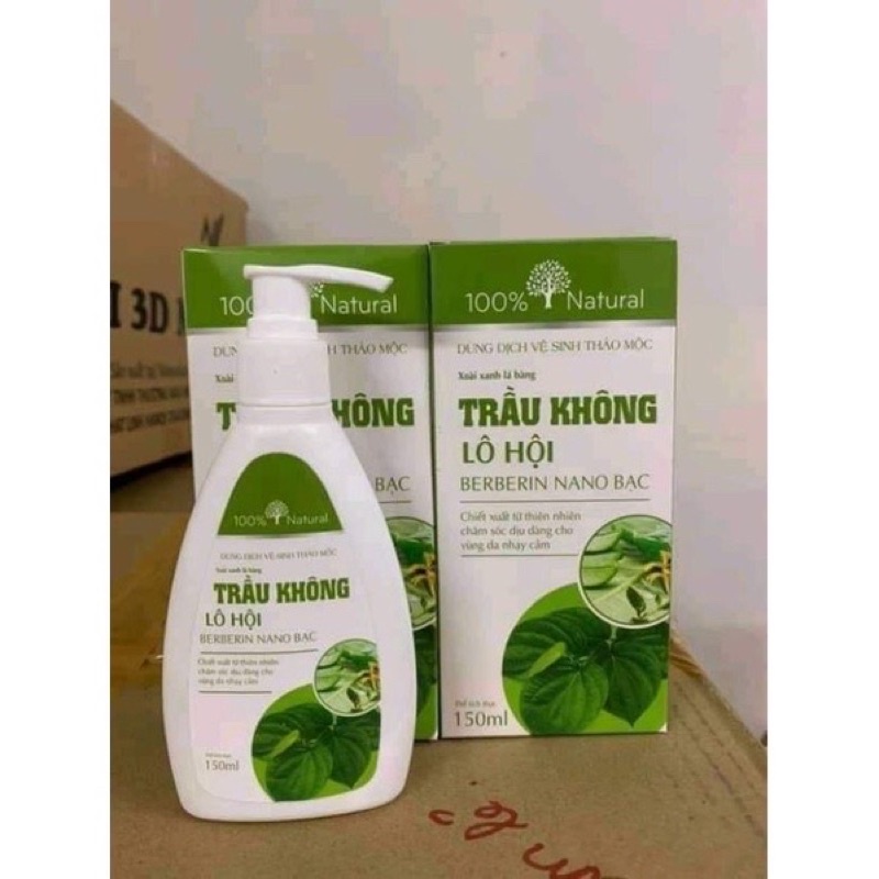 Dung Dịch Vệ Sinh Phụ Nữ Trầu Không Lô Hội 150ml