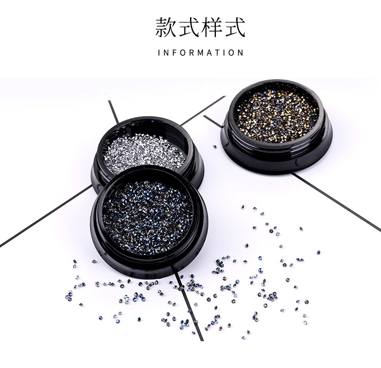 Nail Art New York Storm Micro Diamonds Mixed Nail Stickers Diamond Crushed Stone Crystal Sand Nail Art Jewelry Net Red Diamonds