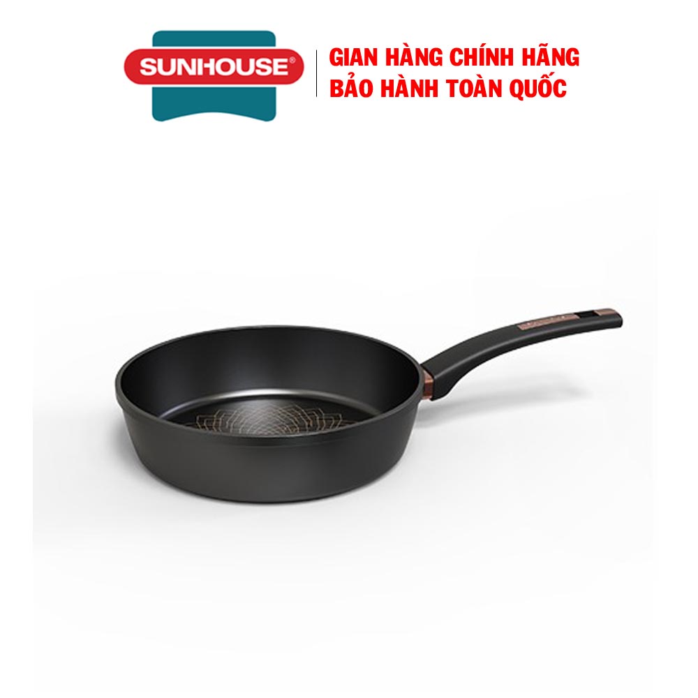 Chảo chống dính đáy từ Ultra Titanium Sunhouse ST20B/ST26B/ST28B/ST30B, Chống dính Ultra Titanium có độ bền 15 năm