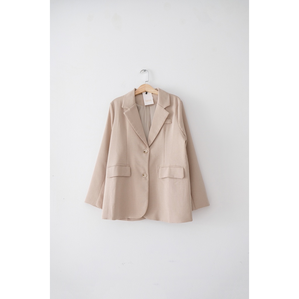 Áo Blazer Nữ Brownie Check Print Blazer | HQ2597 | Lana Official