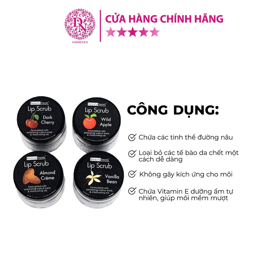 Tẩy Da Chết môi hũ Beauty Treats Lip Scurb