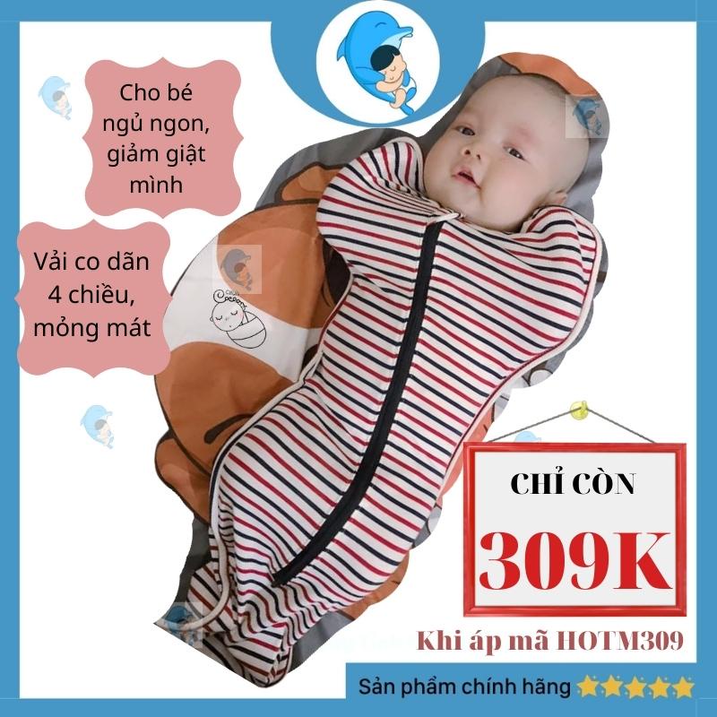 Nhộng Chũn Cocoon Cho Bé Giúp Bé Ngủ Ngon Giảm Giật Mình, Giảm Quấy Khóc Chính Hãng Co Dãn 4 Chiều