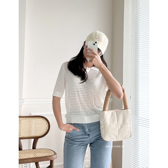 Áo kiểu cổ polo Amber trẻ trung năng động Miều Est.2013