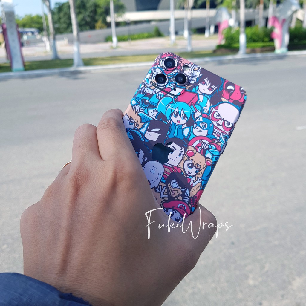 Tấm dán Skin IPHONE FULL VIỀN Dành Cho 12 Pro Max 11 Pro max X XS XR XSMAX 6Plus 7Plus 8Plus ip5 ip6 ip7 ip8