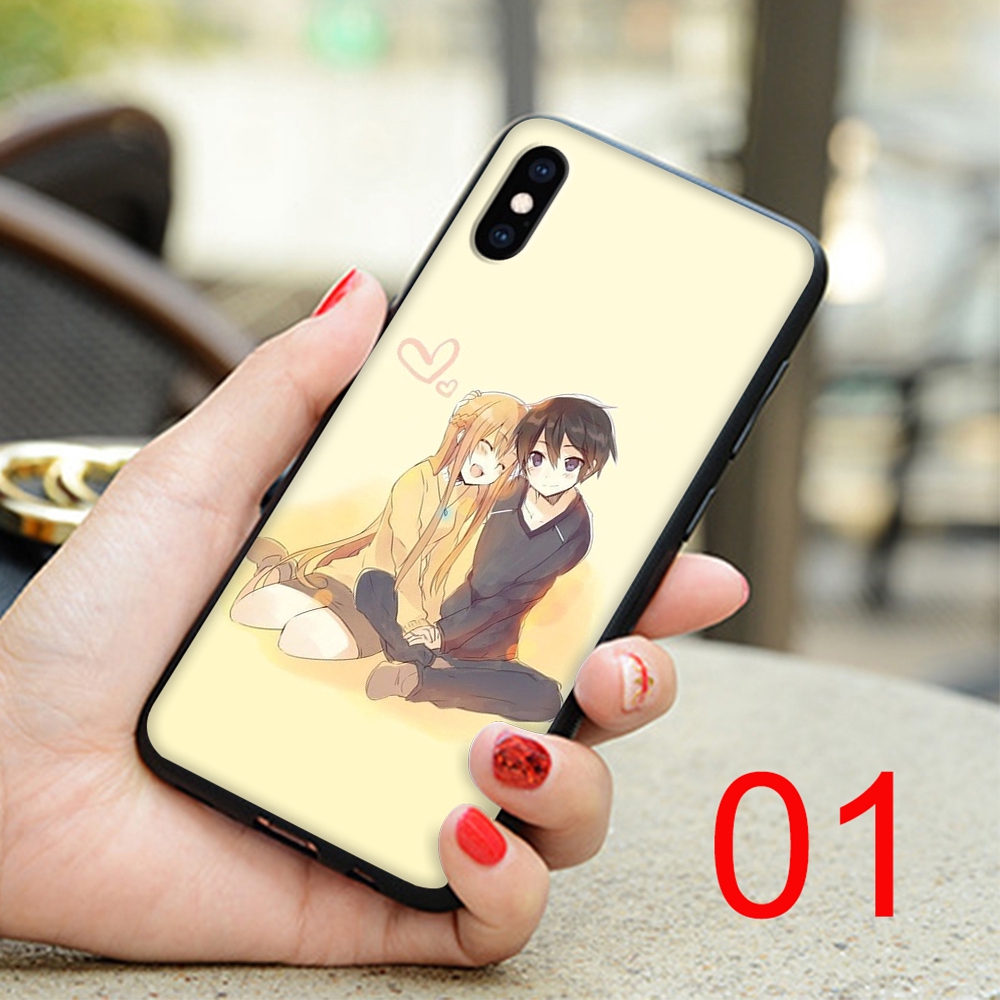 Ốp Điện Thoại Silicon Mềm Hình Anime Sword Art Online Cho Iphone 11 Pro Xs Max Xr X 7 8 6 6s Plus No100