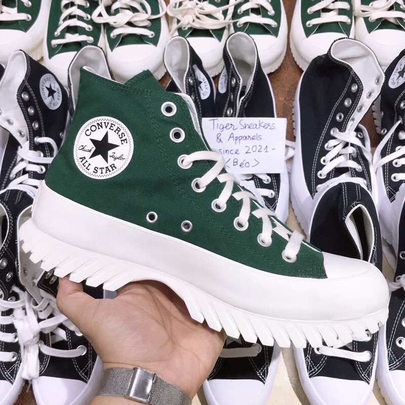 Tiger Sneakers - Giày Converse All Star Lugged chính hãng cổ cao màu xanh - A00850C