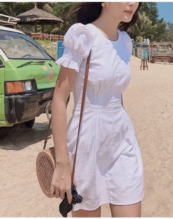 Đầm tay bo basic