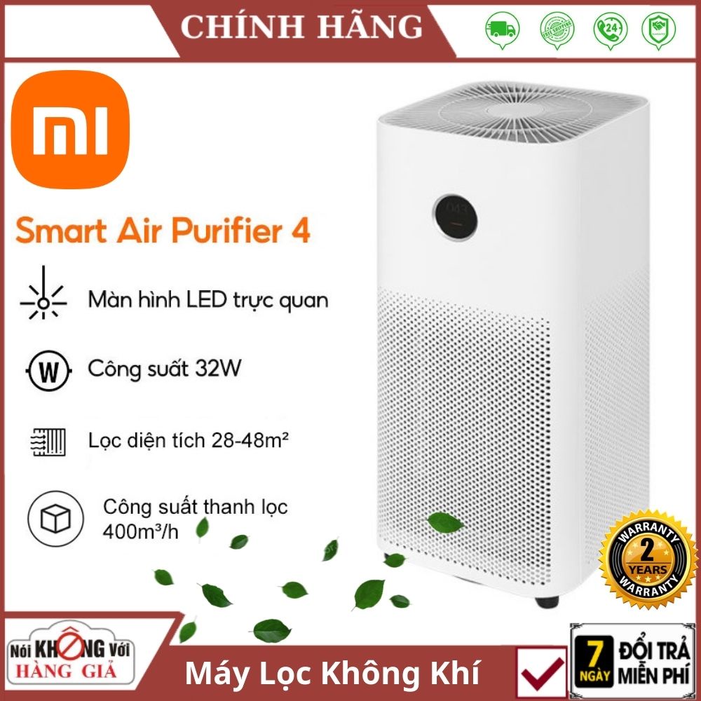 Máy lọc không khí Xiaomi Mi Air Purifier 4 Lite chính hãng lọc bụi mịn PM2.5 trang bị bị lõi lọc HEPA , bảo hành 24t