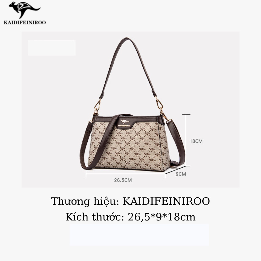 Túi xách nữ công sở đẹp thời trang cao cấp Hàn Quốc KAIDIFEINIROO KF34  Size 26.5cm