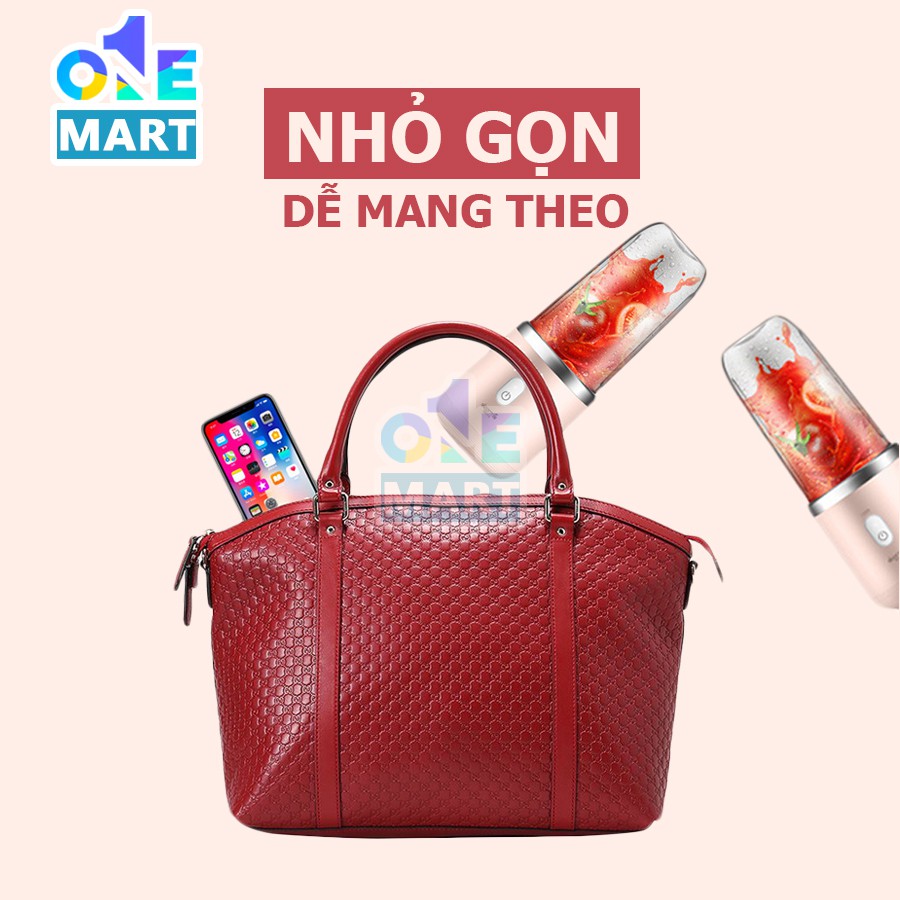 [Đời mới nhất] Máy xay sinh tố mini cầm tay deerma Nu05 công suất lớn lưỡi dao 6 vân cải tiến