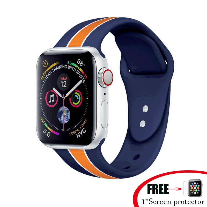 Mềm Dây Đeo Silicon Không Phai Màu Thay Thế Cho Đồng Hồ Thông Minh Apple Watch Series 5 / 4 / 3 / 2 / 1 (38 / 42 / 40 / 44mm)