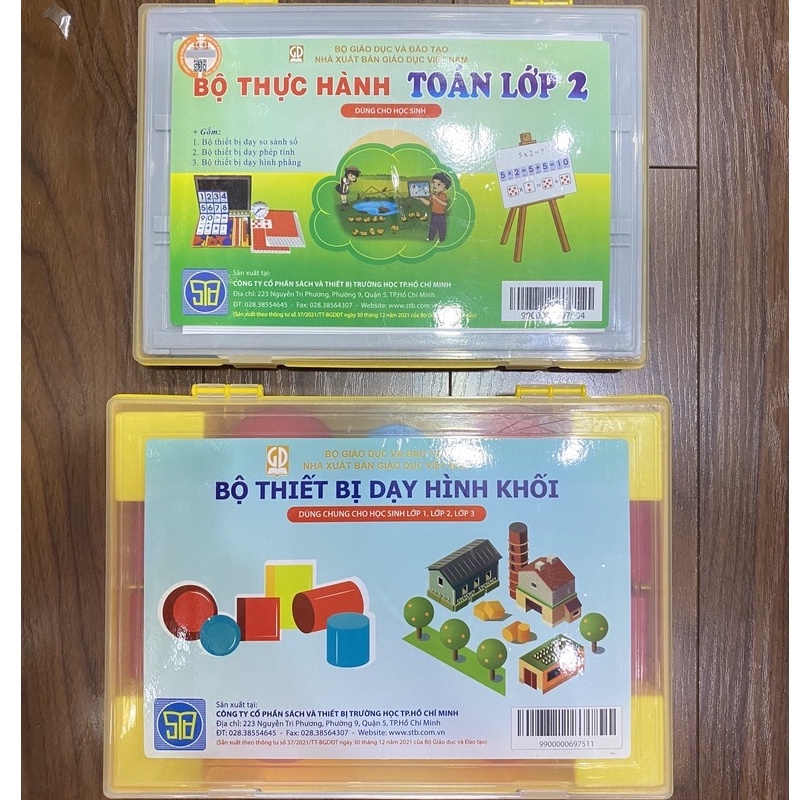 Bộ Thực Hành Toán + Bộ Thiết Bị Dạy Hình Khối Lớp 2