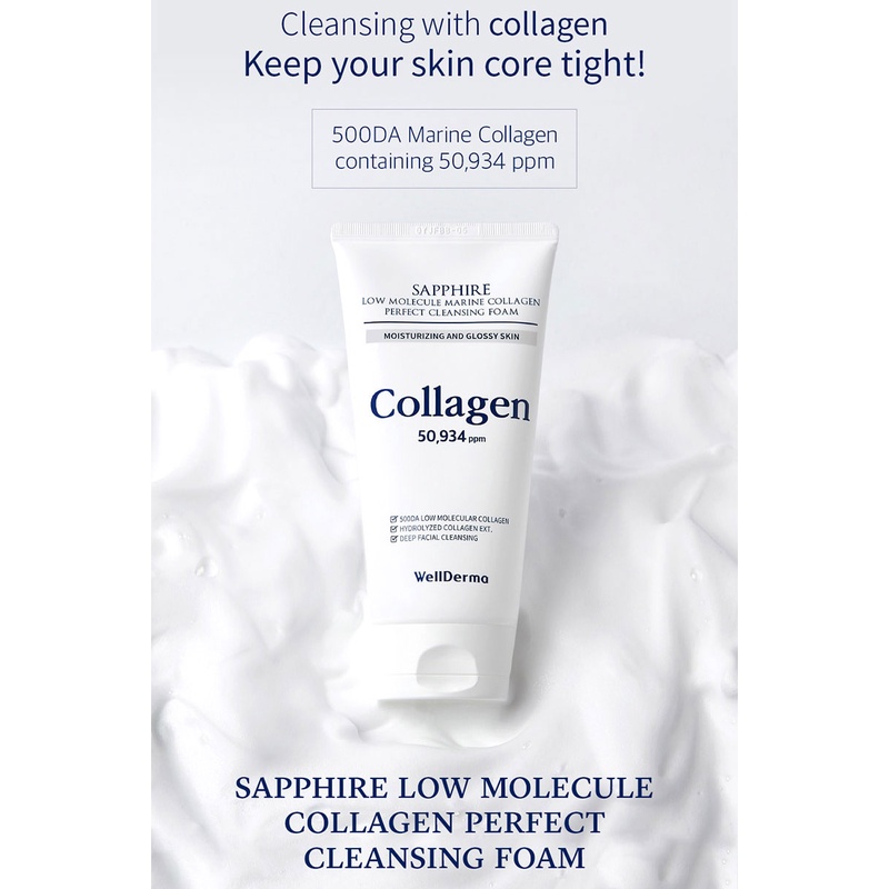 Sữa Rửa Mặt Đá sapphire Làm Sạch Sâu 150ml