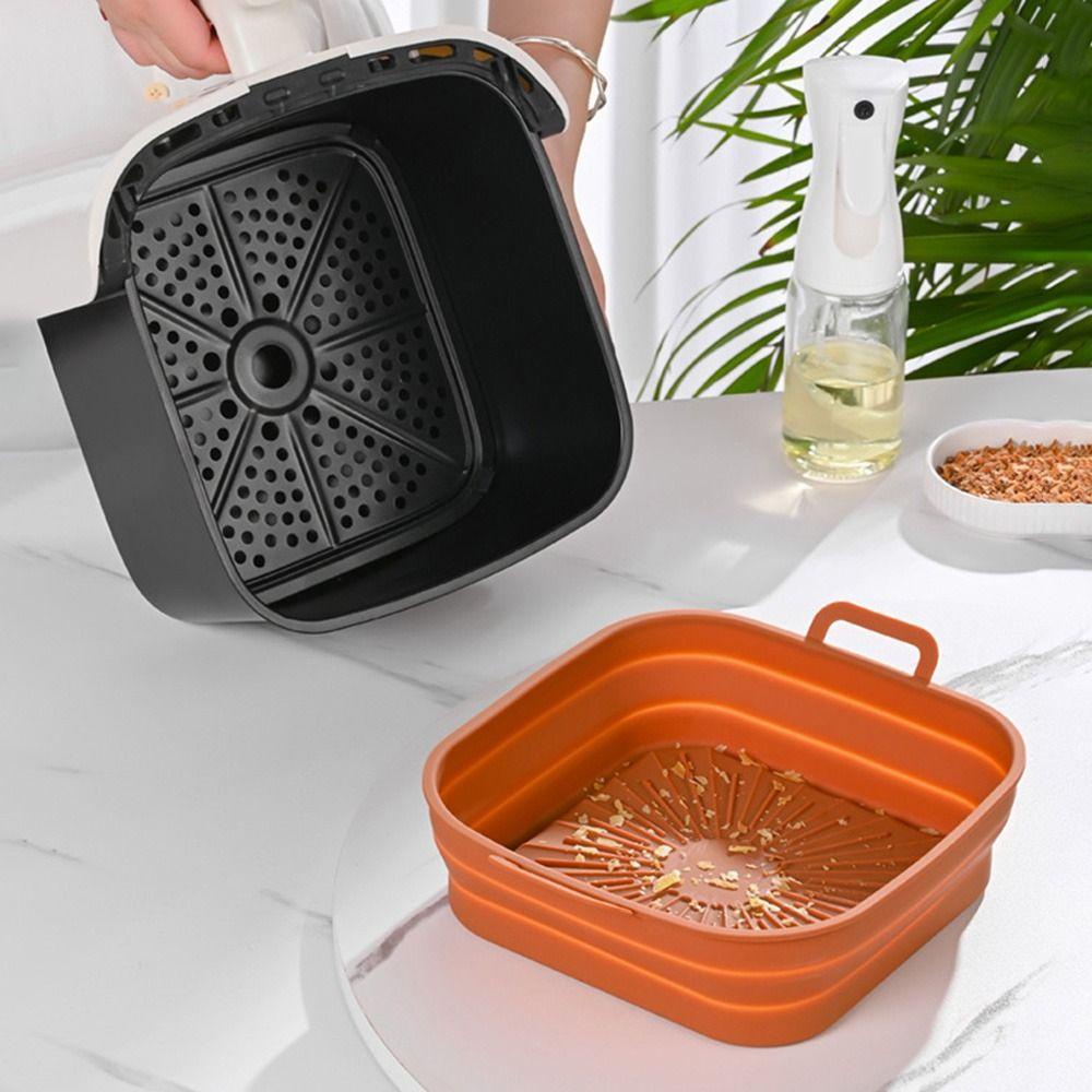 LEISURE Khay Nướng Bánh Bằng Silicone Hình Vuông Có Thể Tái Sử Dụng