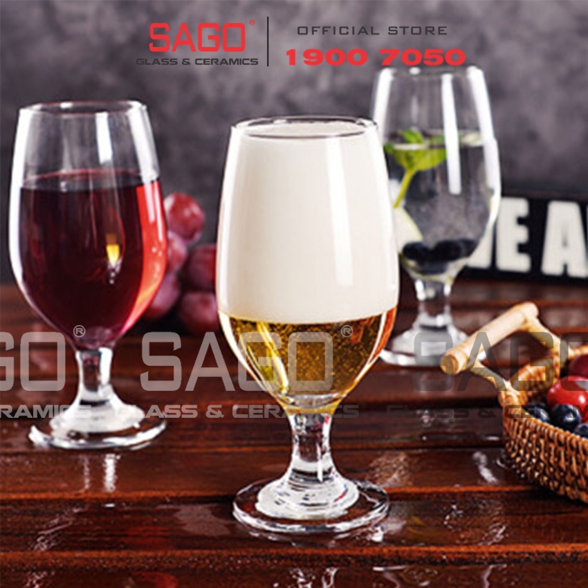 Ly Thủy Tinh Pasabahce Maldive Goblet 370ml | Nhập Khẩu Thổ nhĩ Kỳ