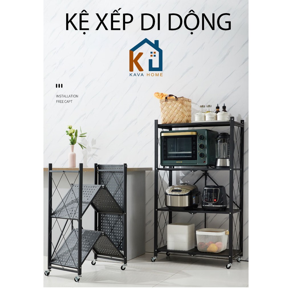 [BẢO HÀNH 5 NĂM] KỆ ĐỂ ĐỒ DI ĐỘNG 3/4/5 TẦNG Kava, Kệ để lò vi sóng | BigBuy360 - bigbuy360.vn