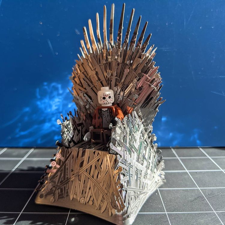 Mô Hình 3D Kim Loại Ngôi Báu Sắt Iron Throne