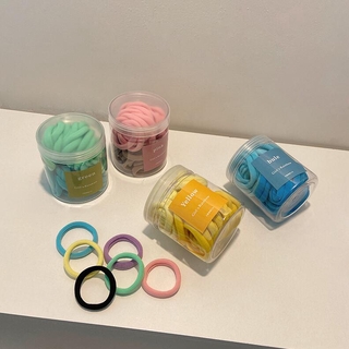 Set 50 Dây Cột Tóc Đuôi Ngựa E120 Phối Màu Gradient Độc Đáo
