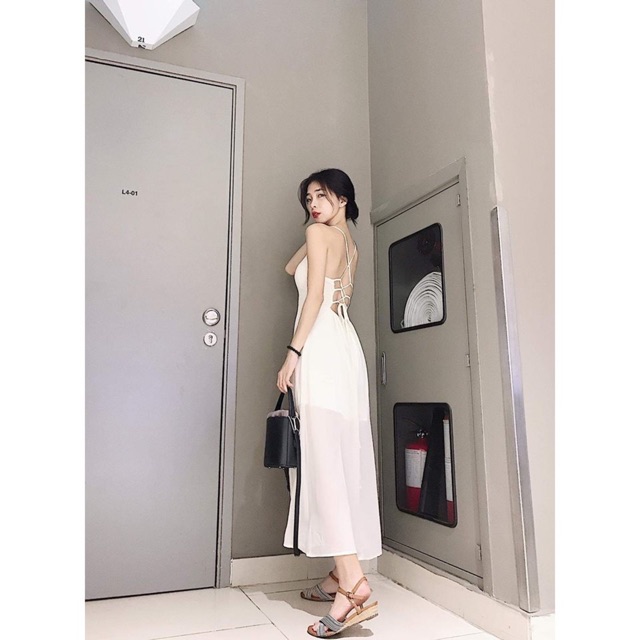 Đầm maxi đi biển dáng dài, đầm maxi xẻ tà | BigBuy360 - bigbuy360.vn