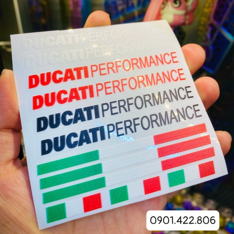Tem Ducati Uv mực nổi công nghệ Usa