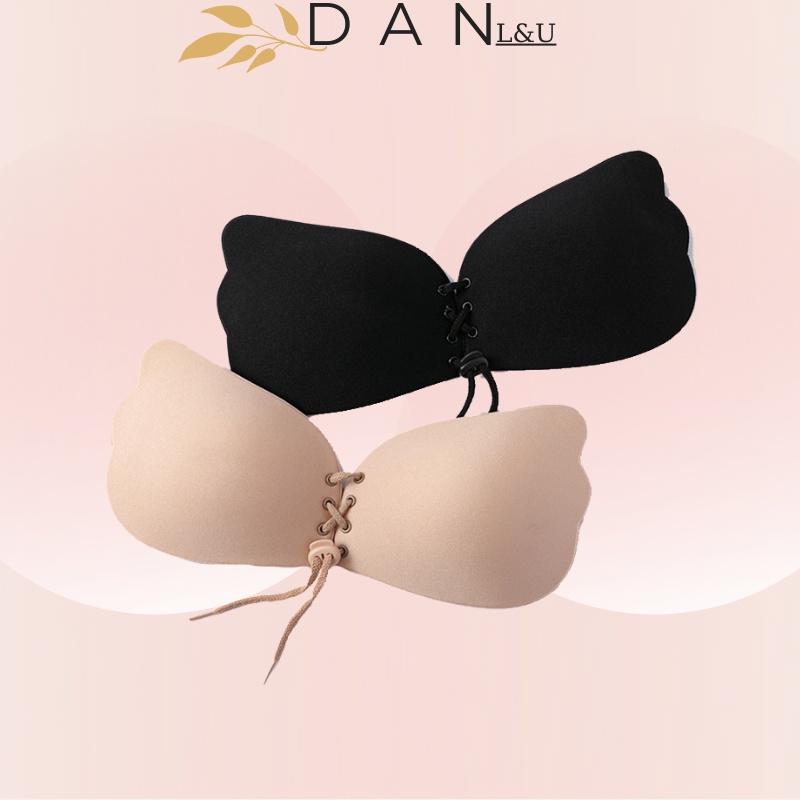 Miếng Dán Ngực Su Cánh Tiên Tạo Khe Có Dây Rút DAN L&amp;U 0124