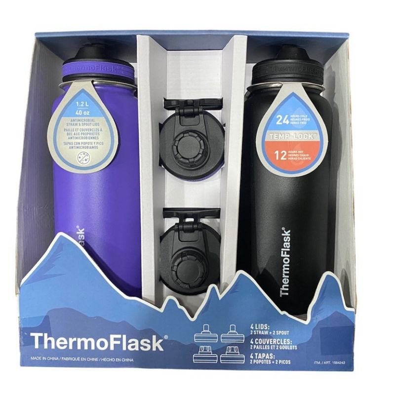 Bill Mỹ Bình giữ nhiệt THERMOFLASK 1200ML tặng kèm 2 nắp