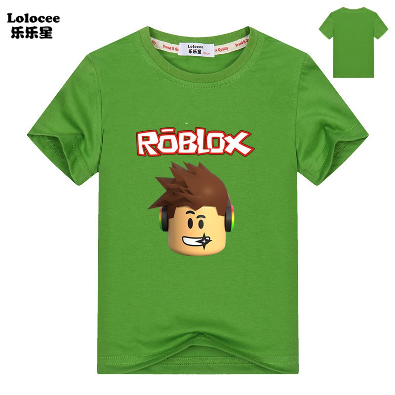 ROBLOX Áo Thun Ngắn Tay In Hoạt Hình Cho Bé Trai 2021