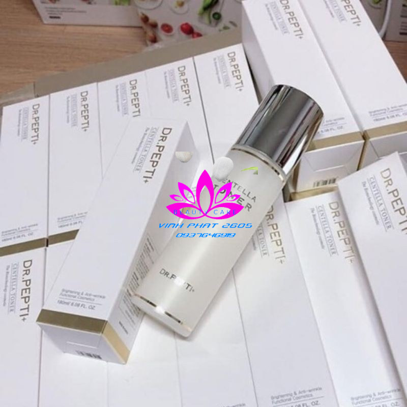 Nước Hoa Hồng Dưỡng Da Căng Bóng Dr.Pepti Centella Toner 180ml