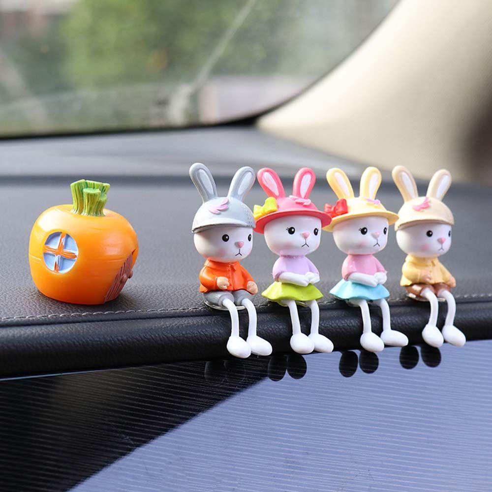 Aaron1 Tượng Thỏ Con Chân Dài Dễ Thương Trang Trí Tiểu Cảnh