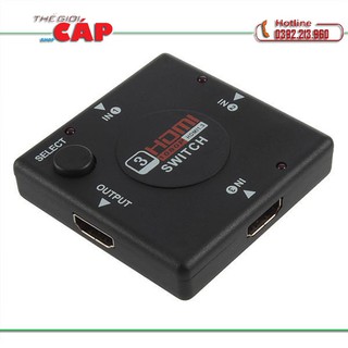 Bộ gộp hdmi 3 cổng vào 1 cổng ra siêu nét- bh 1 tháng