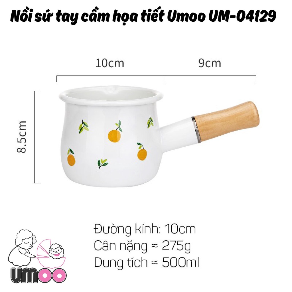 Nối sứ tay cầm hoa họa tiết Umoo UM-04129