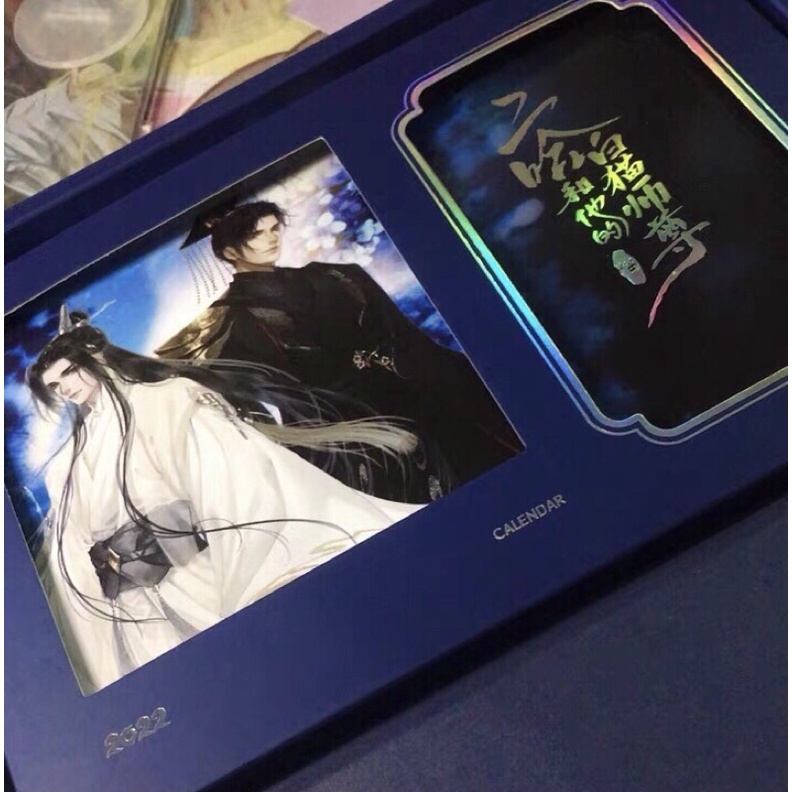 Bộ lịch bàn Husky Và Sư Tôn Mèo Trắng Của Hắn chính hãng MOF