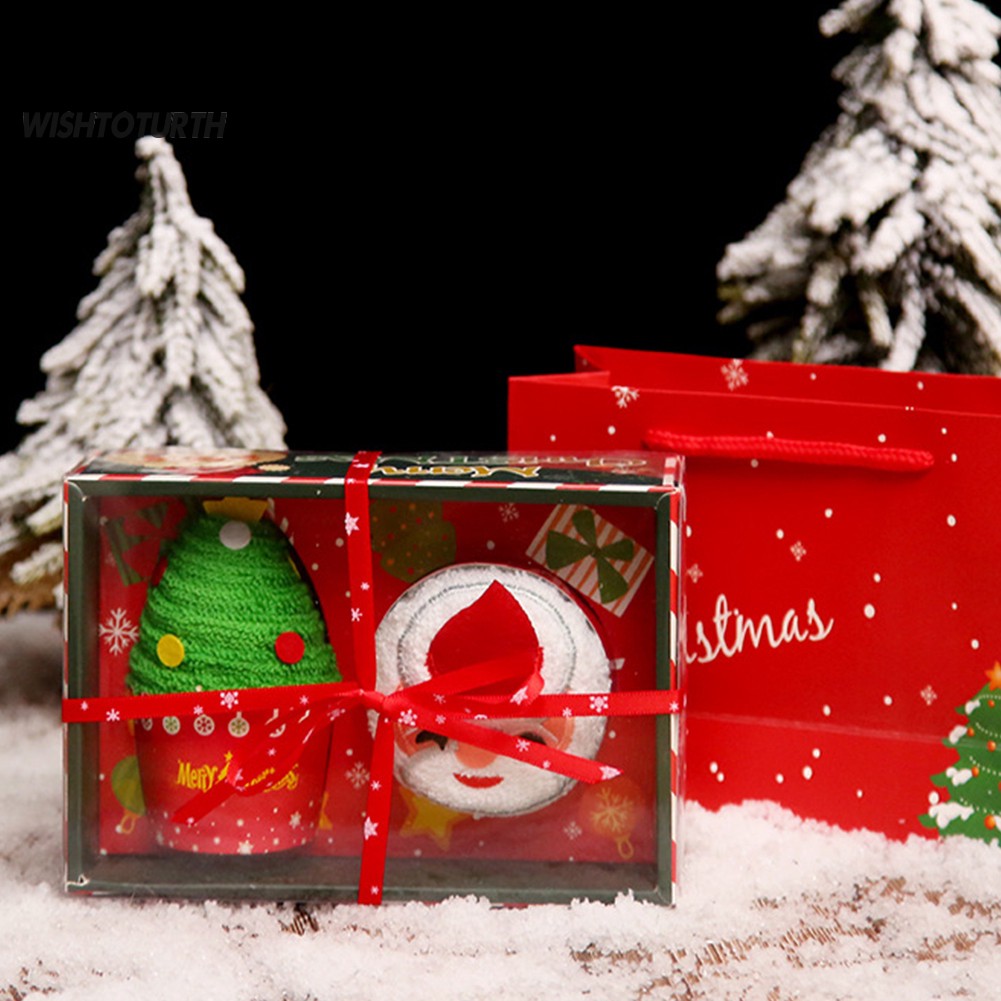 Chăn Giáng sinh thiết kế hộp quà hình cây thông/ người tuyết/ ông già noel dễ thương