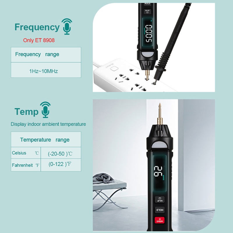 Máy Đo Điện Vạn Năng Cầm Tay Với Màn Hình LCD Màu Sắc