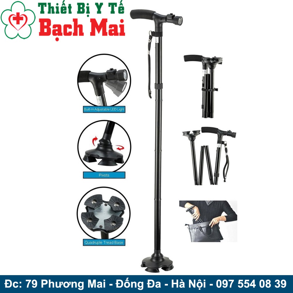 Gậy Chống Có Đèn pin Cho Người Già Magic Cane