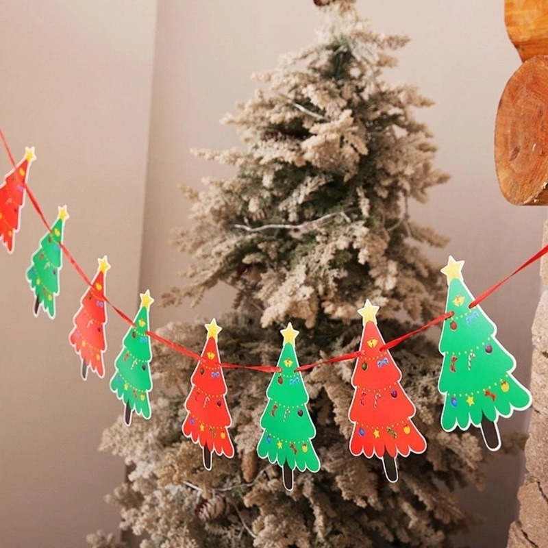Dây Cờ Treo Trang Trí Giáng Sinh Dài 3M