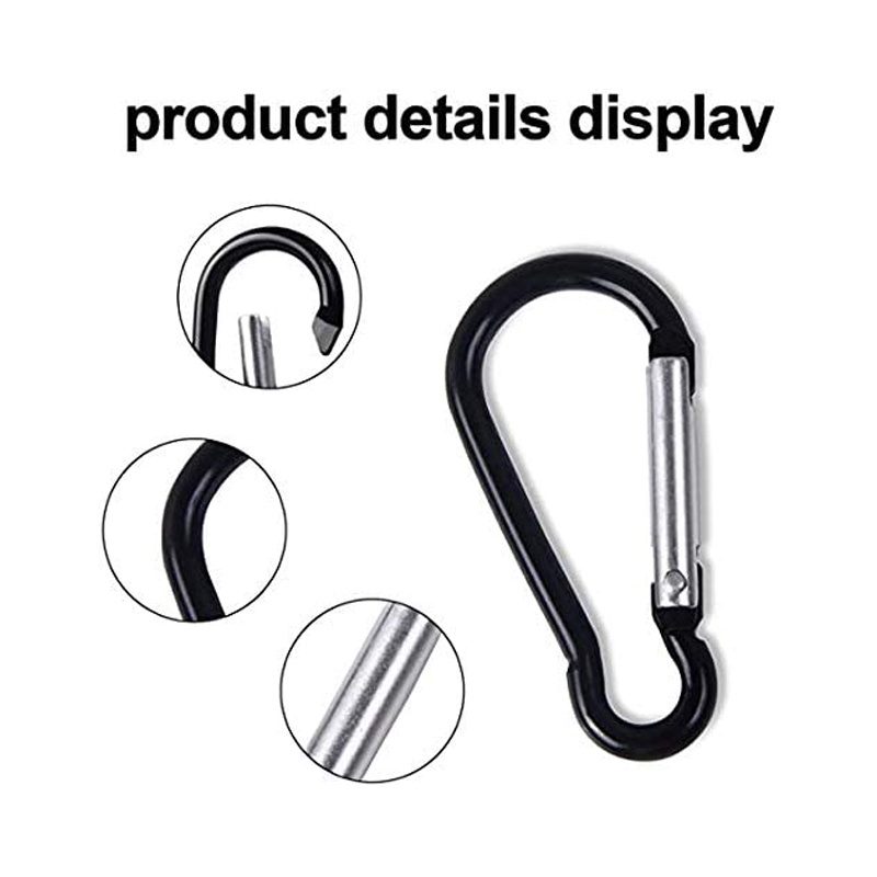 Set 10 Móc Khóa Carabiner Bằng Nhôm Đa Năng Tiện Dụng