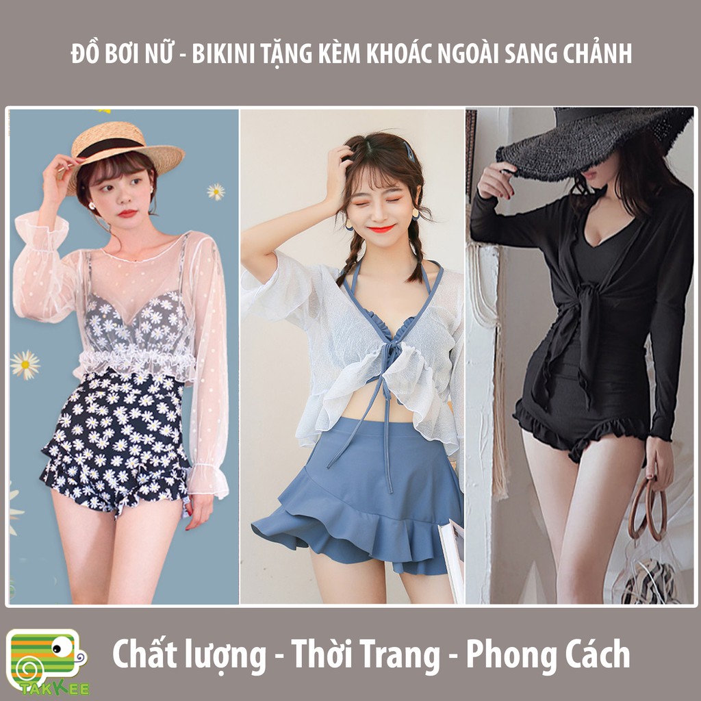 BIKiNi Nữ, Đồ Bơi Nữ Cao Cấp Tặng Kèm Áo Khoác Ngoài Sang Chảnh Tổng Hợp Nhiều Mẫu