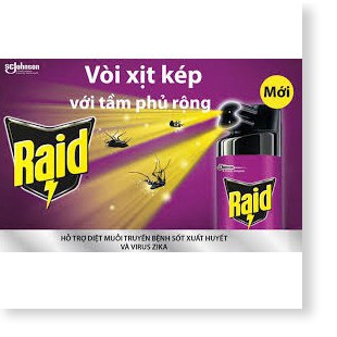 (Combo) 3 bình xịt côn trùng Raid 600ml TẶNG 10%(660ml) Điện Gia Dụng Bảo Minh - Điện Gia Dụng Bảo Minh