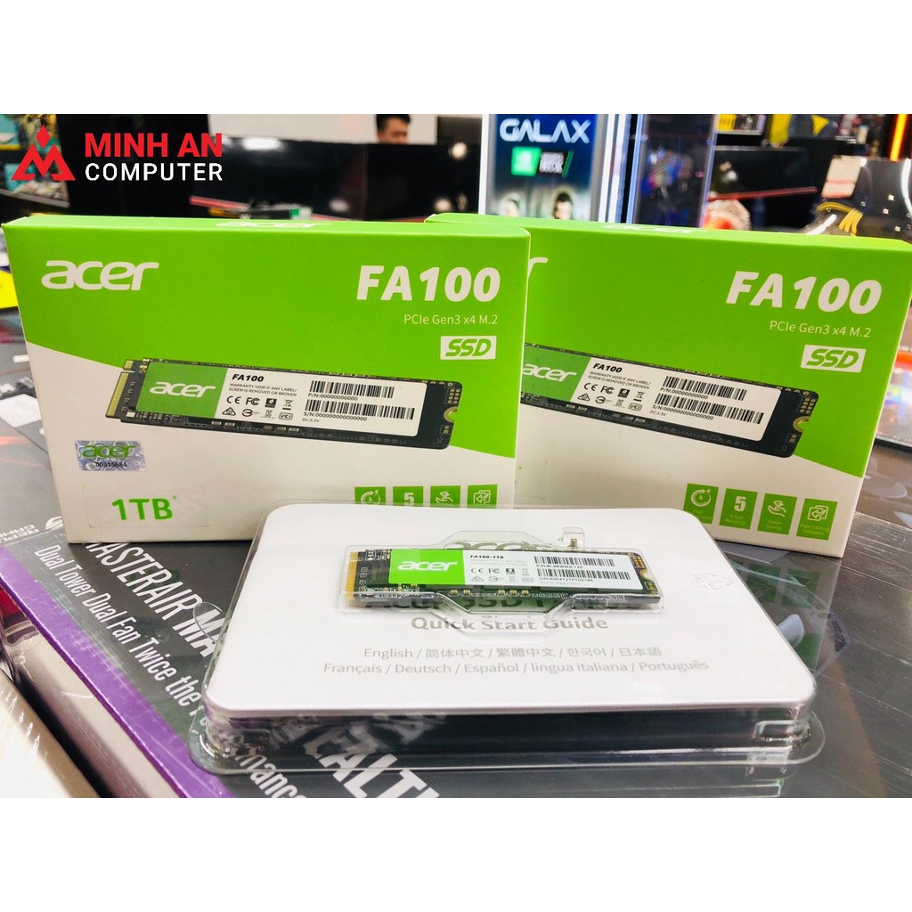 Ổ cứng SSD ACER FA100 1TB PCle Gen 3x4 ( BL.9BWWA.120) Hàng chính hãng