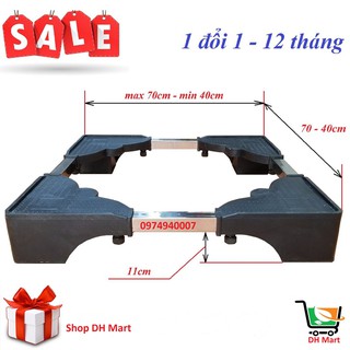 [GIẢM SỐC] Chân kệ kê đa năng inox máy giặt, tủ lạnh (chống rung, siêu dày, điều chỉnh được kích thước)