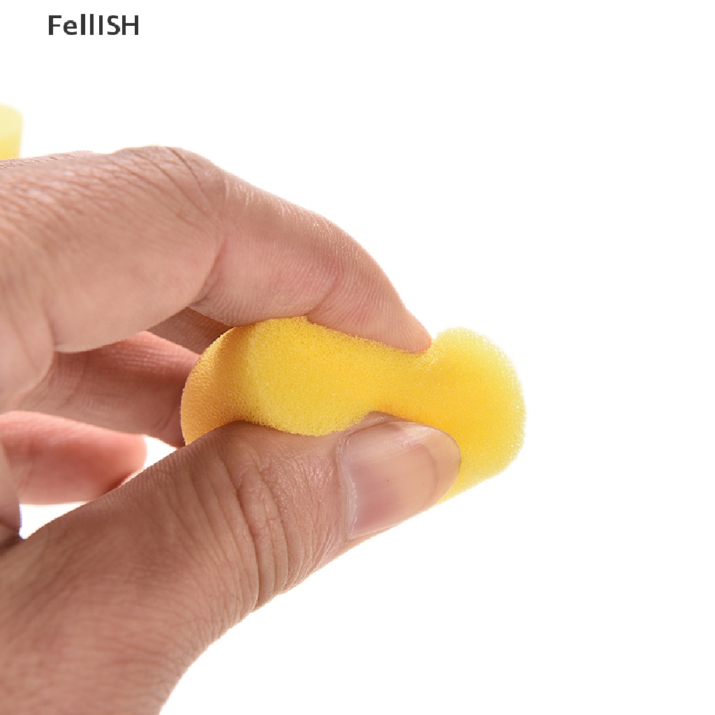 Set 4 Cọ Mút Xốp Cán Gỗ 4 Kích Thước 439br Dành Cho Trẻ Em Vẽ Tranh