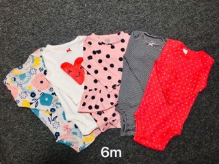 Set 5 body dài tay, body cho bé