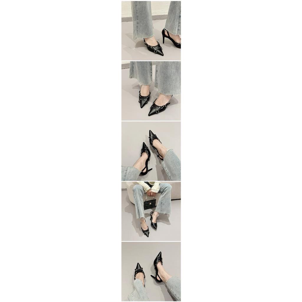 Giày Cao Gót 3.94 Inches Mũi Nhọn Thời Trang Cho Nữ