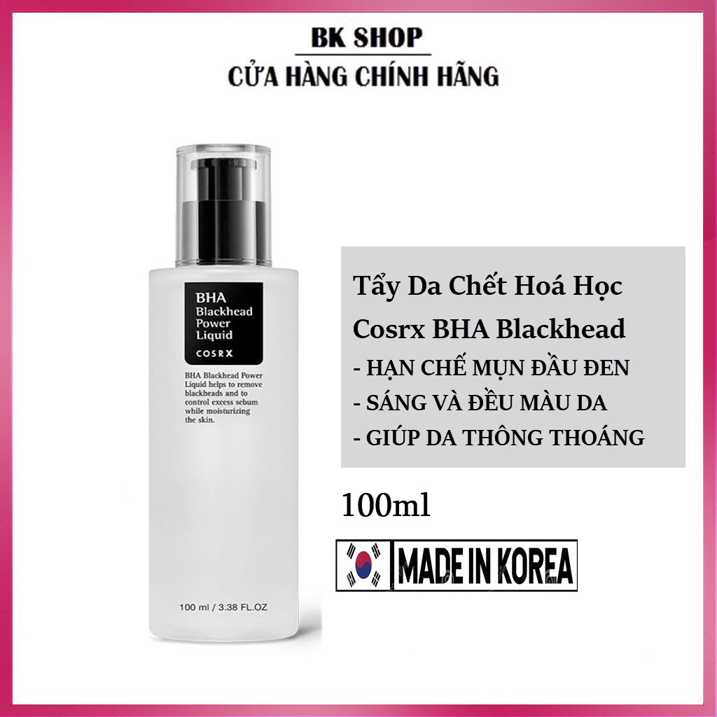 [Date 2024] Tẩy da chết hoá học Cosrx BHA  blackhead Power Liquid - Hàn Quốc