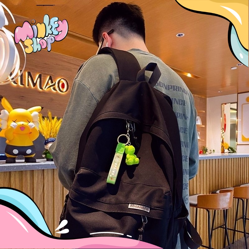 Móc Khóa Gấu Spring Nhiều Màu Cute, Phụ Kiện Túi Xách Dễ Thương 02MKGS-Minkey